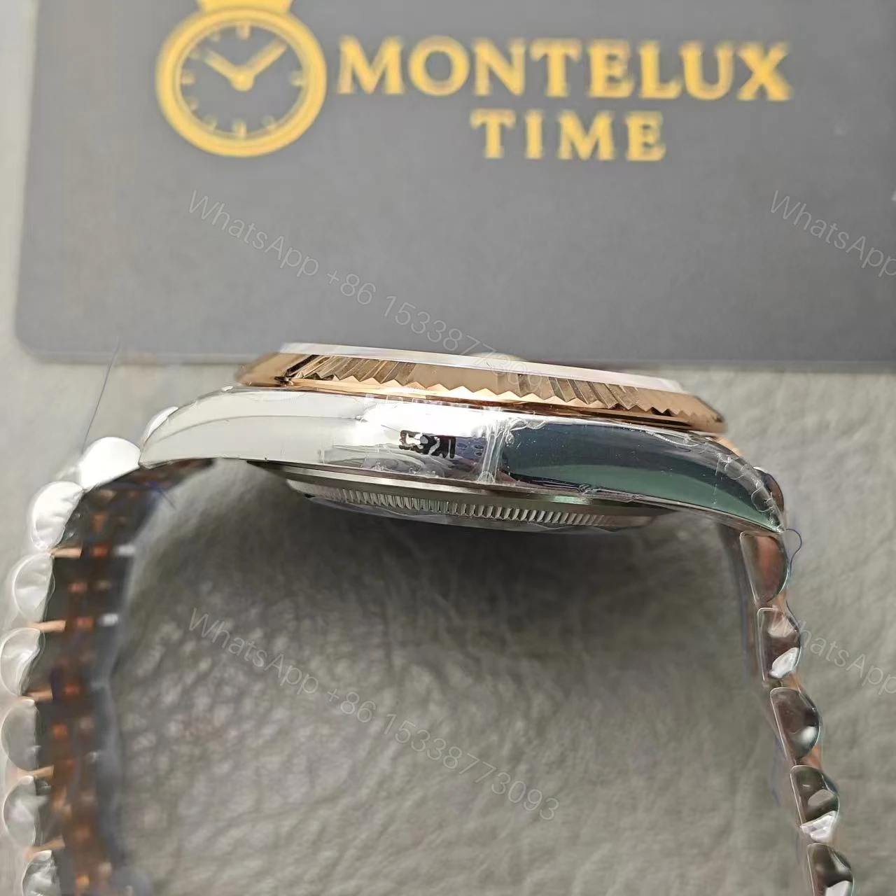 View 5 of Rolex Datejust 126331 Everose Gold Automatic Chocolate Dial Jubilee Replica
