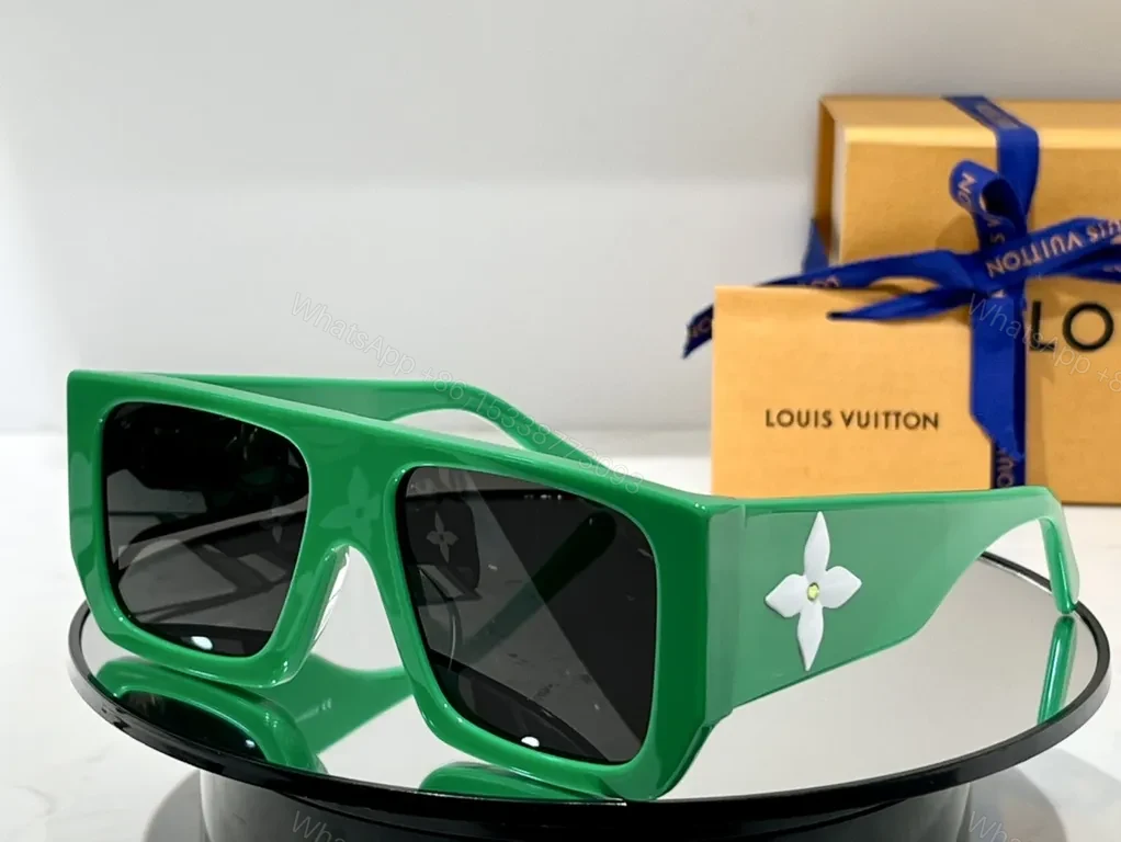 View 2 of Tortoiseshell Acetate Oversized LV Sunglasses - Designer Edge