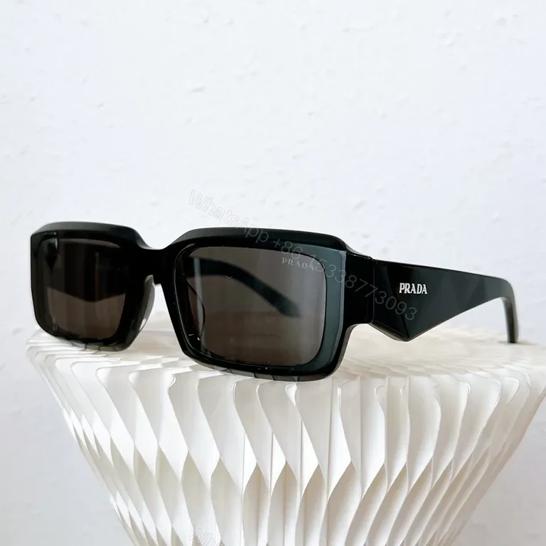 View 7 of Crisp White Frame Sunglasses: Prada-Inspired Luxury