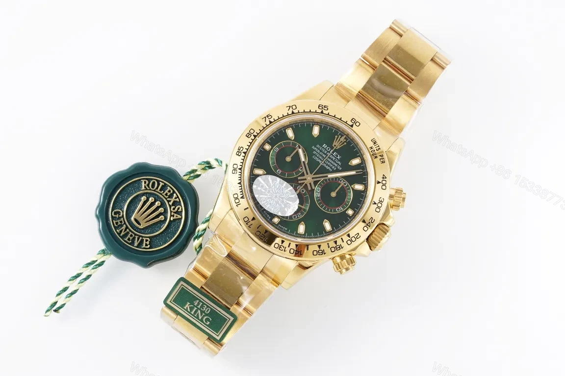 View 9 of BP Factory Clean Factory KING Rolex Daytona 4130 Gold Green