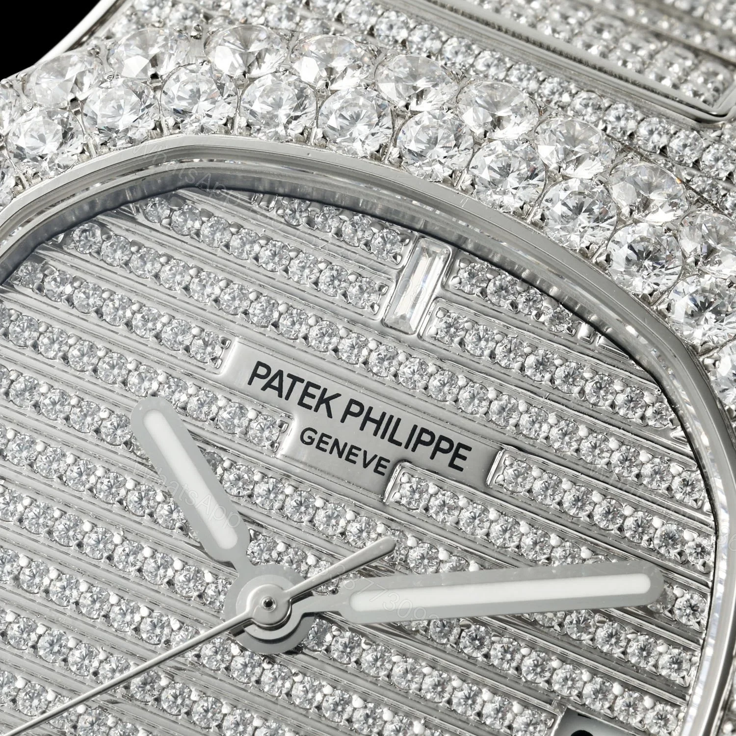 View 5 of Patek Philippe Nautilus 5711 BD1 Full Diamond Pavé Luxury Watch 40mm Edition AMG-PP-BD1-5711-2600-LUXURY