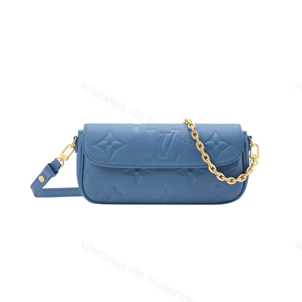 Louis Vuitton Wallet On Chain Ivy Monogram Empreinte Blue Jean 23Cm M27755 — view 1