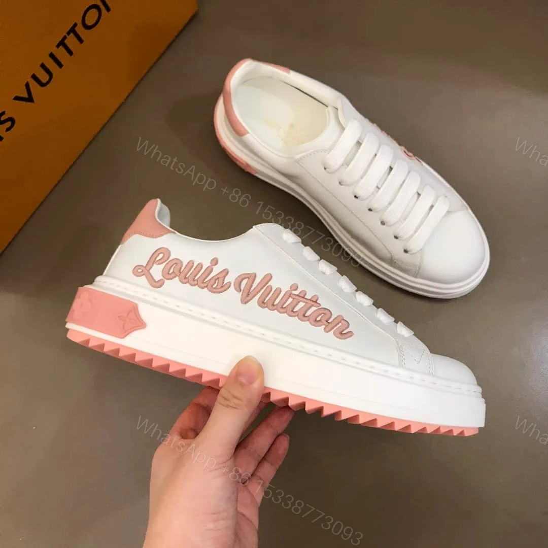 View 6 of LOUIS VUITTON WOMEN’S TIME OUT SNEAKER WHITE/PINK FOR WOMEN – LV31