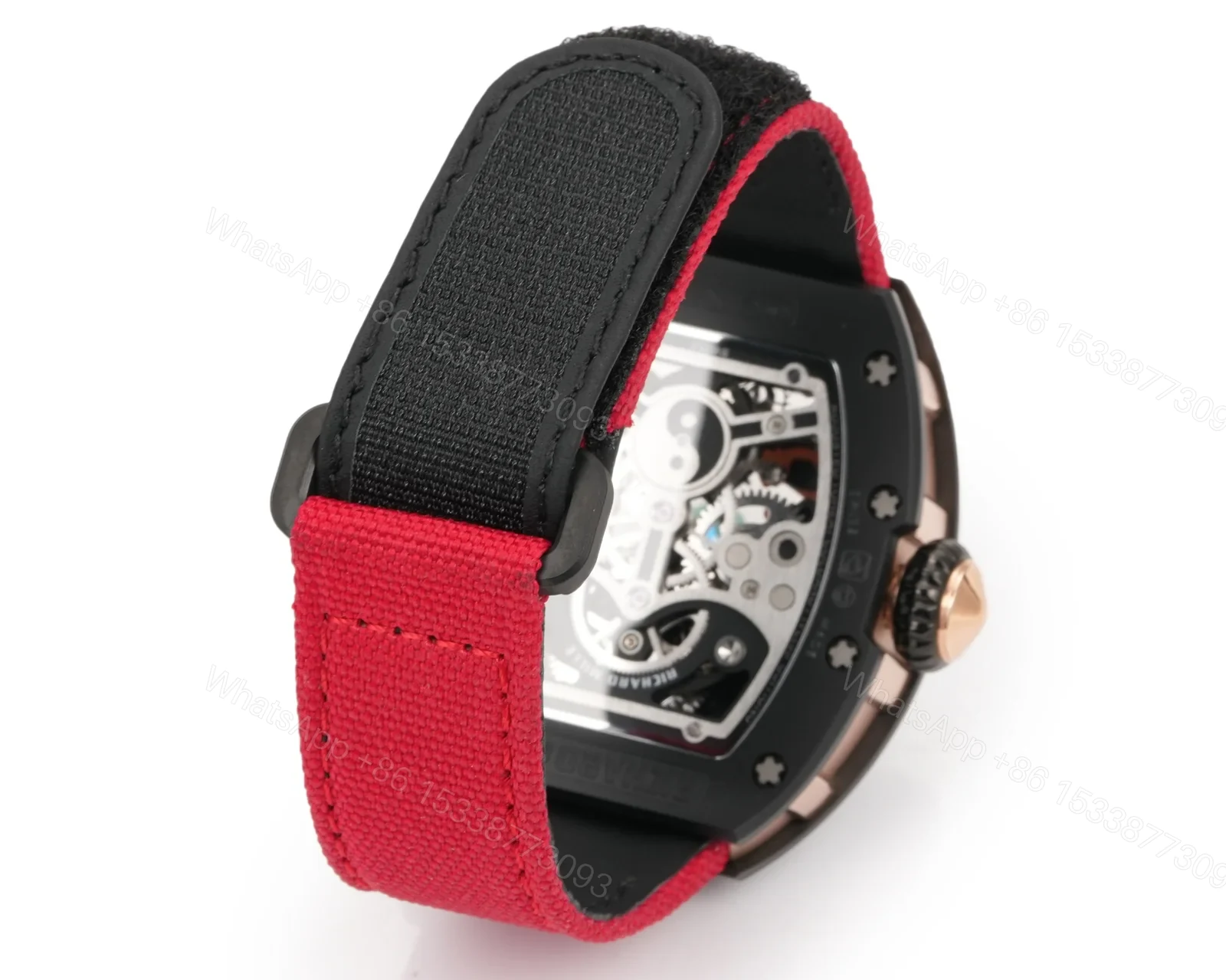 View 9 of Richard Mille RM S10 Koi Tourbillon Watch Red Gold Diamond Koi Oriental Art Skeleton Dial Mechanical Luxury TimepieceRM-S10-KOI-DGT-LUX