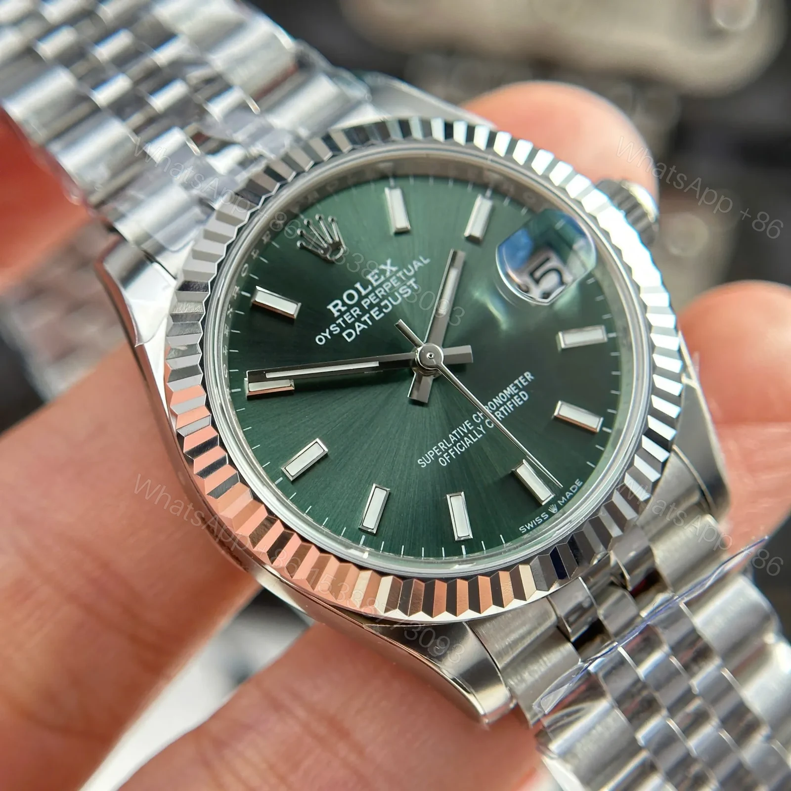 View 6 of Rolex Datejust Mint Green Dial 278274 31 mm