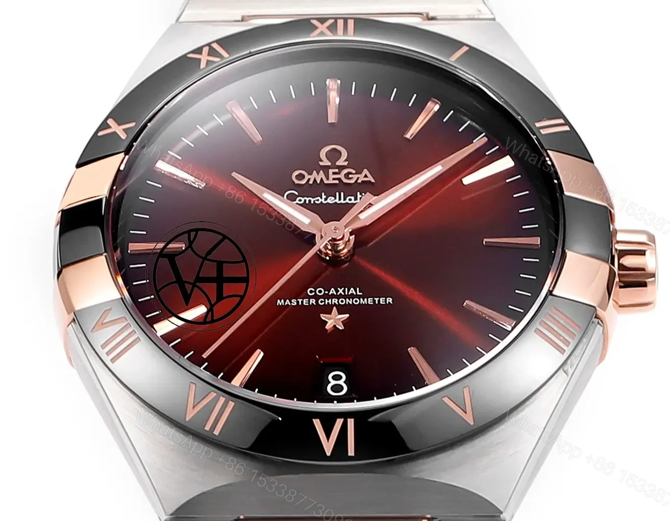 View 4 of Omega Constellation Super Clone Brown Dial Two-Tone Steel Bracelet Premium 41MM OMEGA-CONST-BRN41-TT