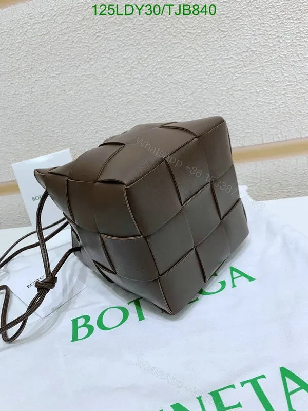 View 65 of Bottega Veneta Small Cross-Body Bucket Bag in Red BVF4722