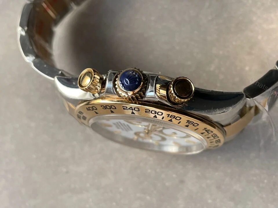 View 10 of BTF factory 1:1 Rolex Daytona 116523 SS 904L & Yellow Gold White Dial A4130