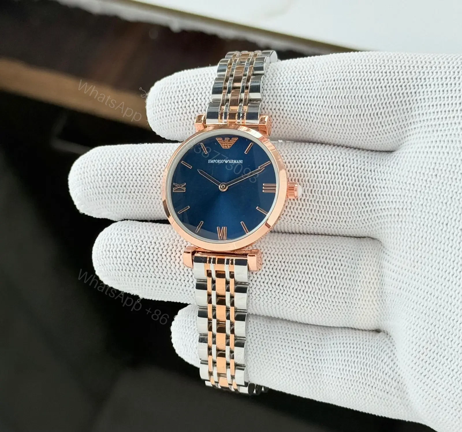 View 3 of Emporio Armani blue Dial