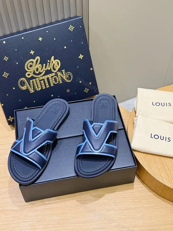 Blue Textured Slip-Ons: Subtle Luxury Everyday Comfort — view 1