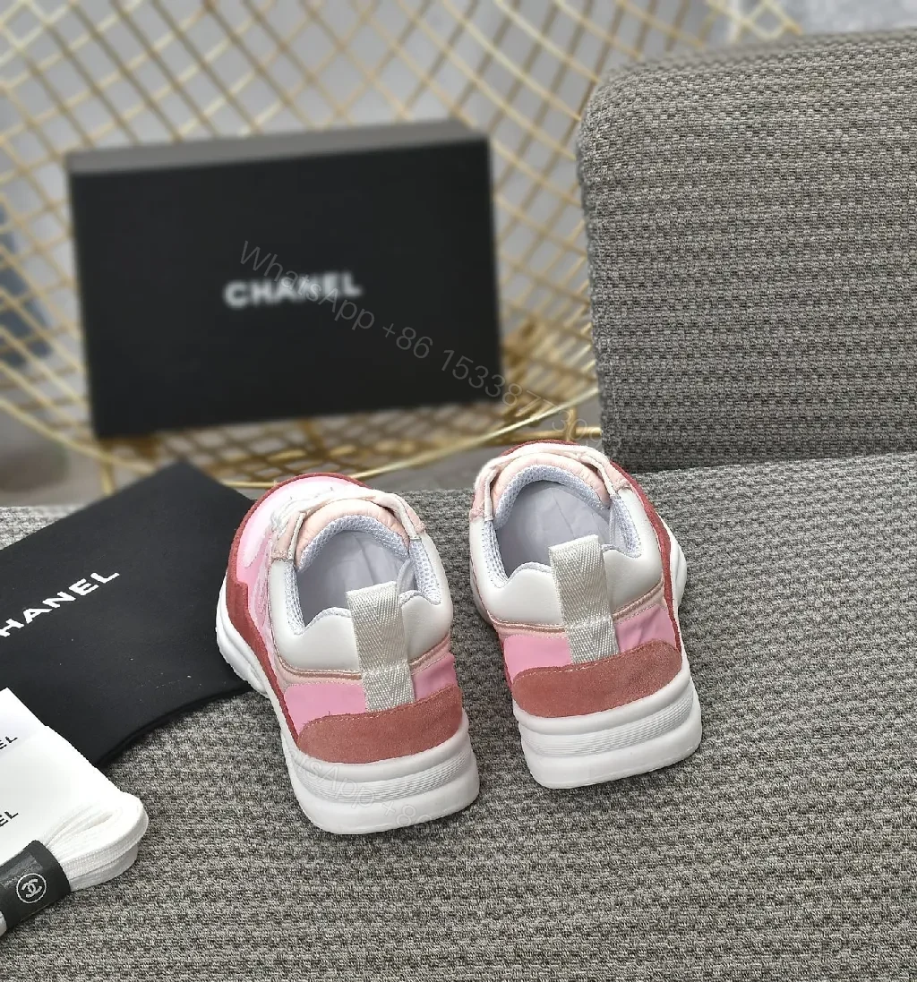 View 3 of Pink Suede & Leather High-Top Sneakers with Cushioned Comfort