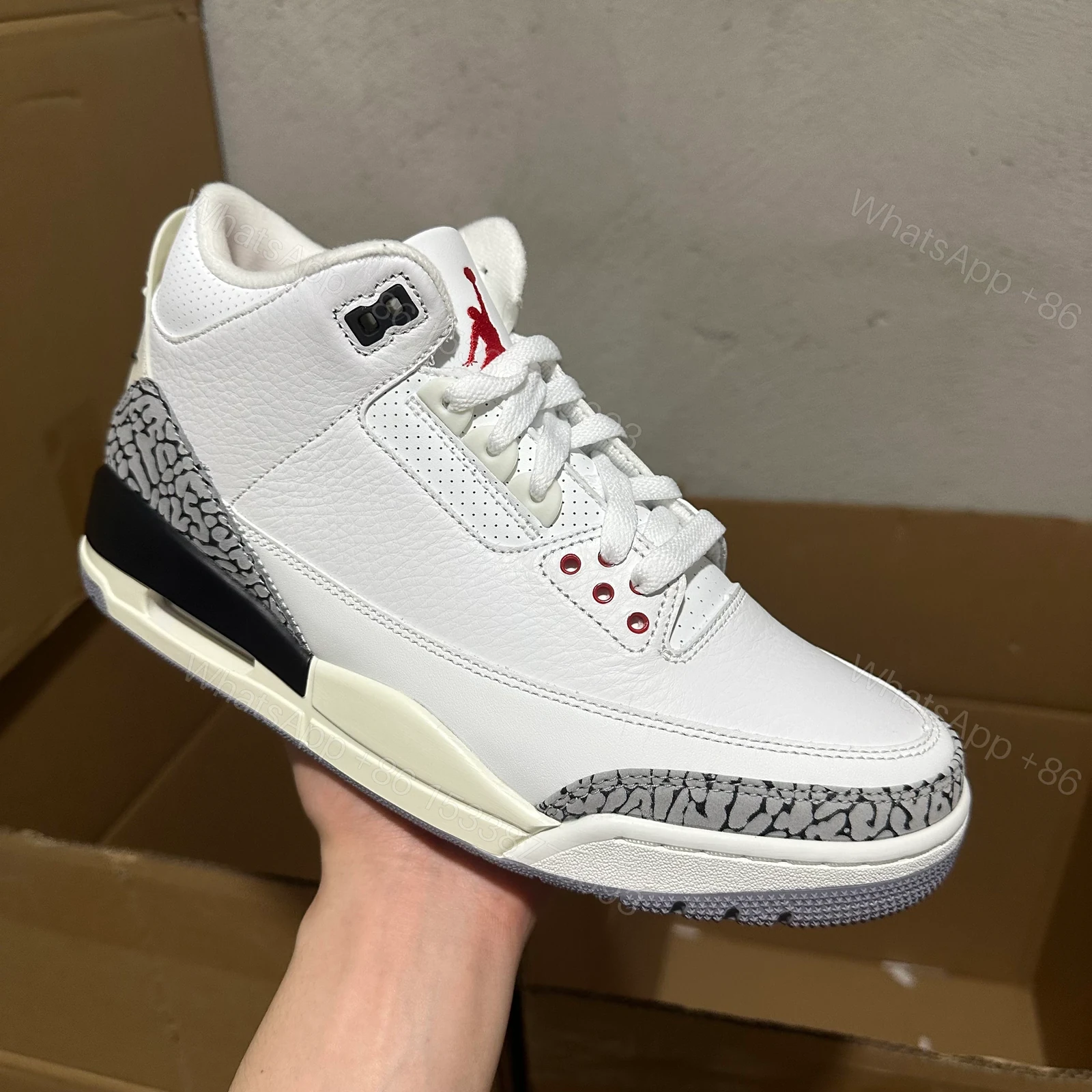 View 4 of Jordan 3 Retro White Cement Reimagined