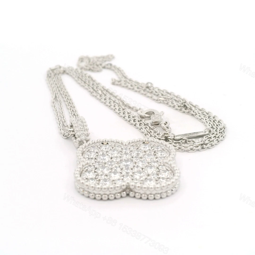 View 8 of Van Cleef & Arpels Magic Alhambra with Diamonds Long Necklace