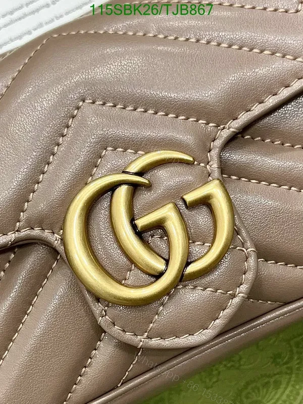 View 13 of Gucci Super Mini Bag in Beige Matelassé Chevron Leather 476433