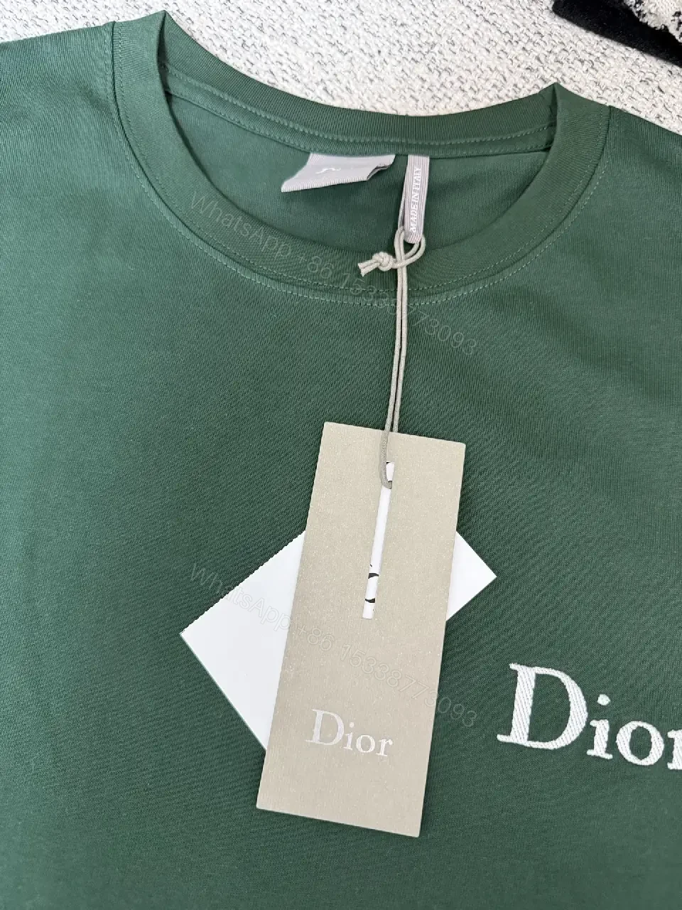 View 2 of Forest Green Minimal Logo Tee — Comfortable Everyday Luxury