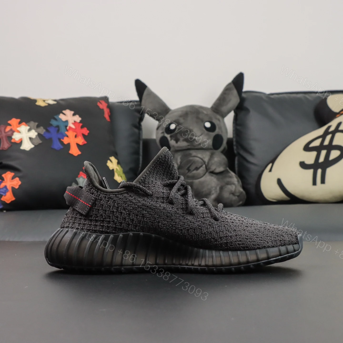 View 2 of Yeezy Boost 350 V2 Static Black Reps