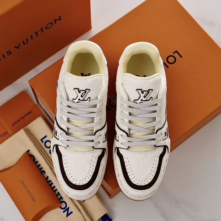 View 5 of Louis Vuitton Monogram Leather Sneaker â€“ Luxe Streetwear Comfort