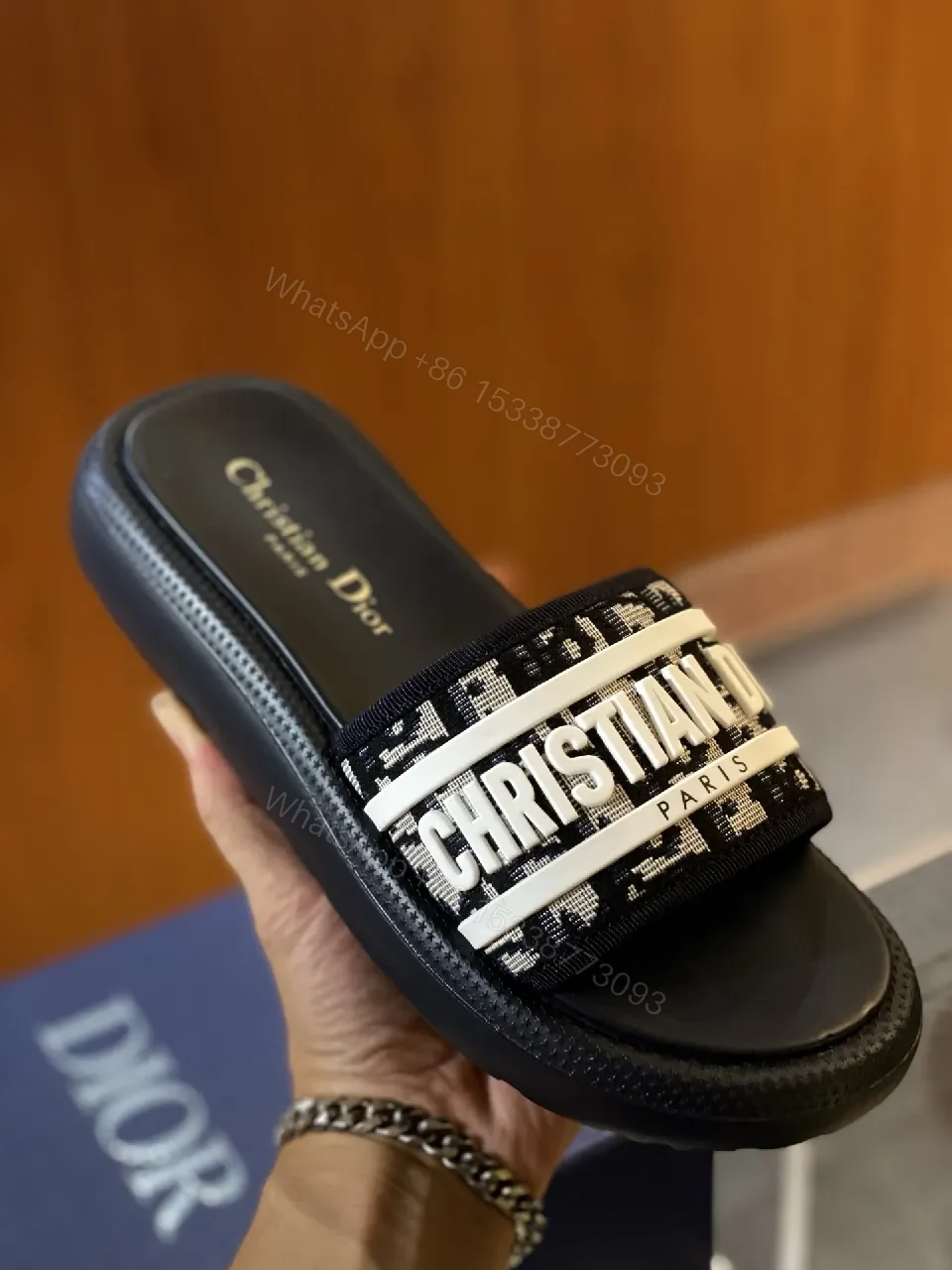 View 8 of Bold Graphic-Stripe Slides with All-Day Comfort