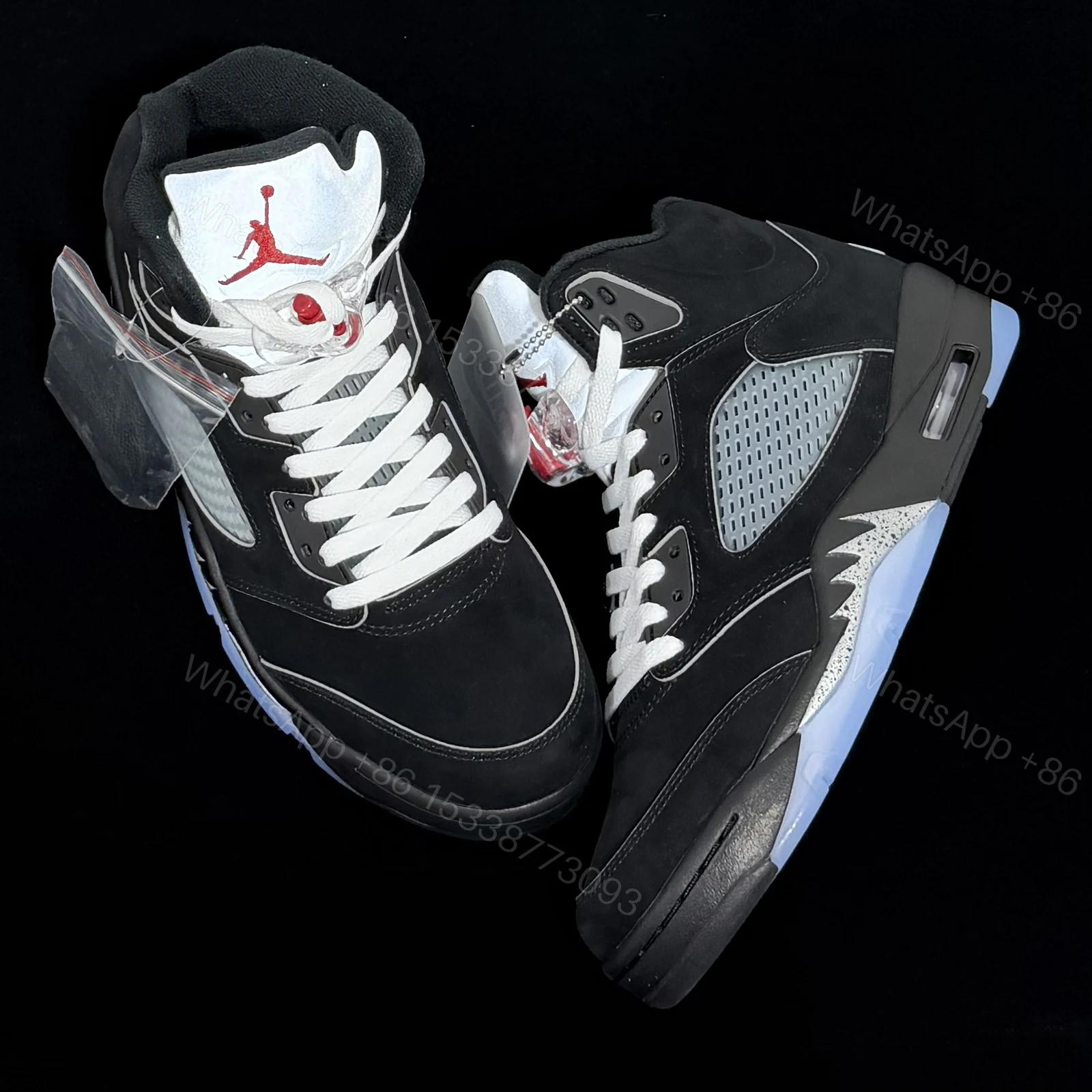 View 7 of Air Jordan 5 Retro ‘Black Metallic Reimagined’ Reps