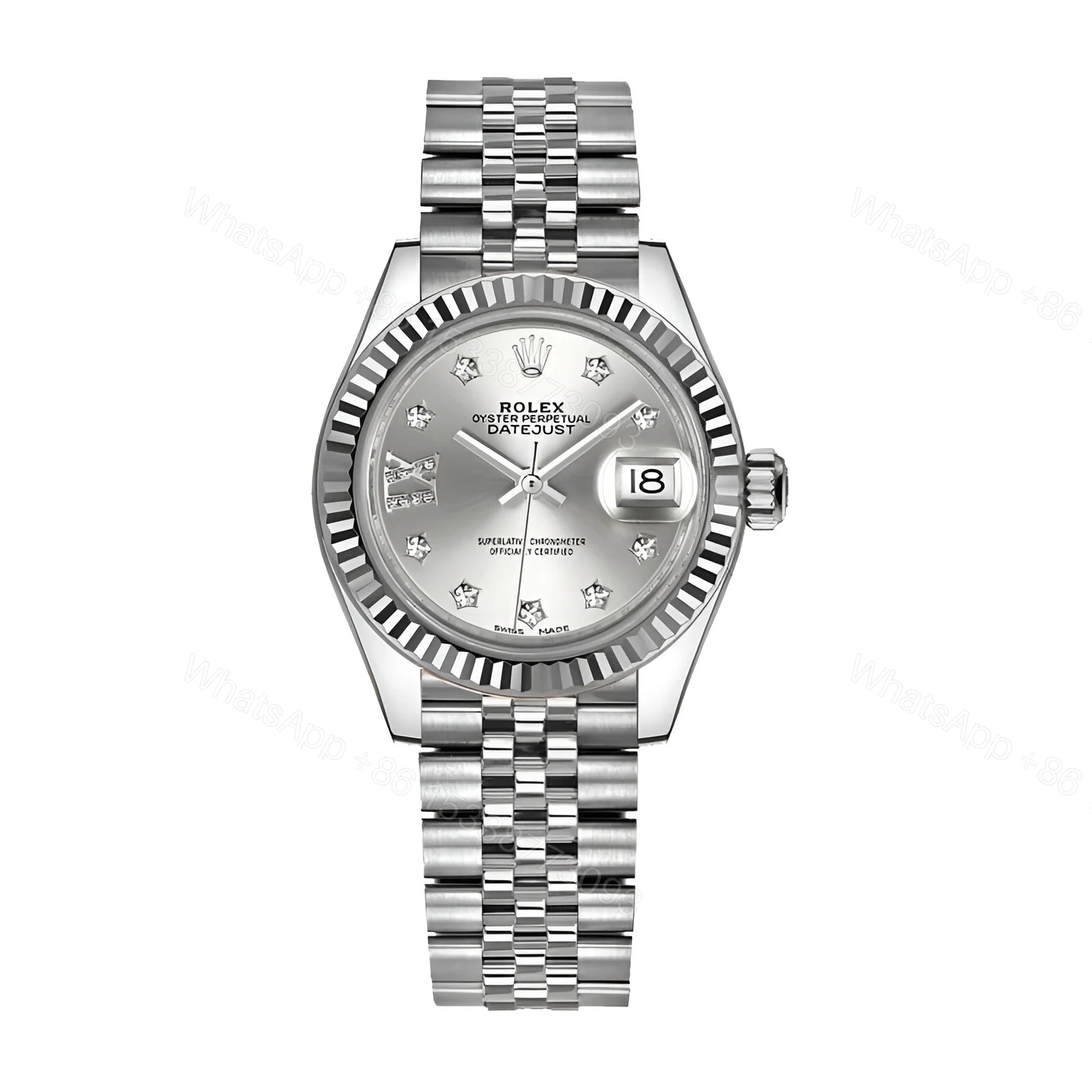 Rolex Datejust Silver Jubilee Replica — view 1