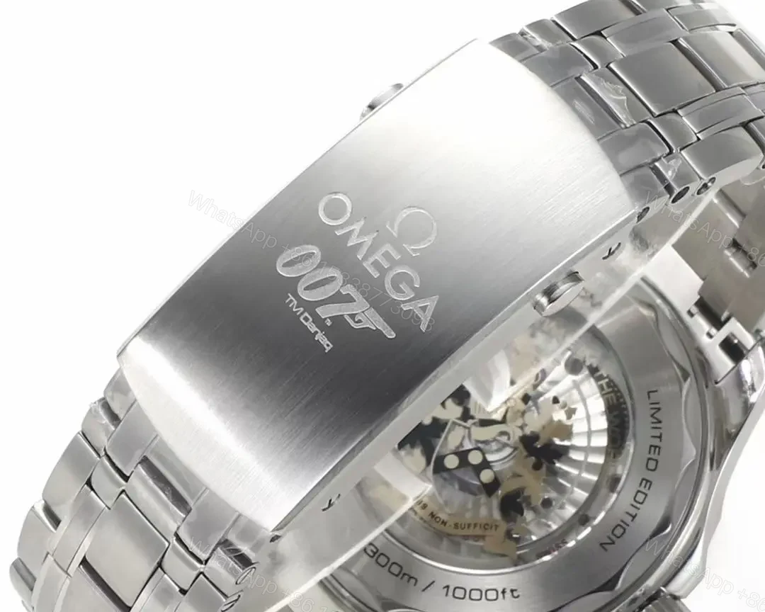 View 7 of Omega Seamaster Planet Ocean 600m Co-Axial Master Chronometer 42mm Diver’s Watch Black Dial Stainless Steel Case and Bracelet Black Ceramic Bezel with White Enamel Scale