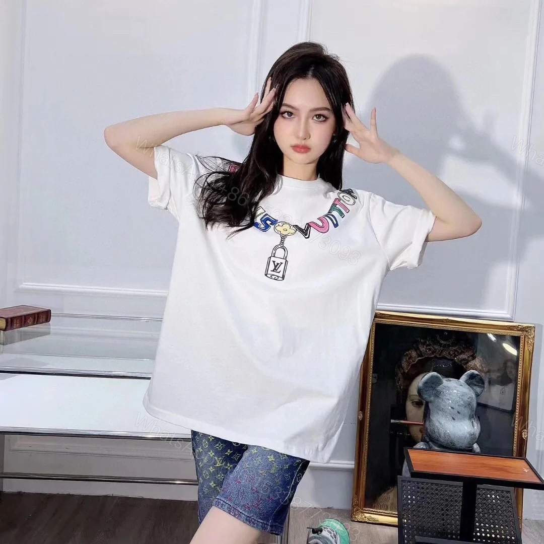 View 20 of 高仿LV*1AFR0025彩色項鏈LOGOT恤白色