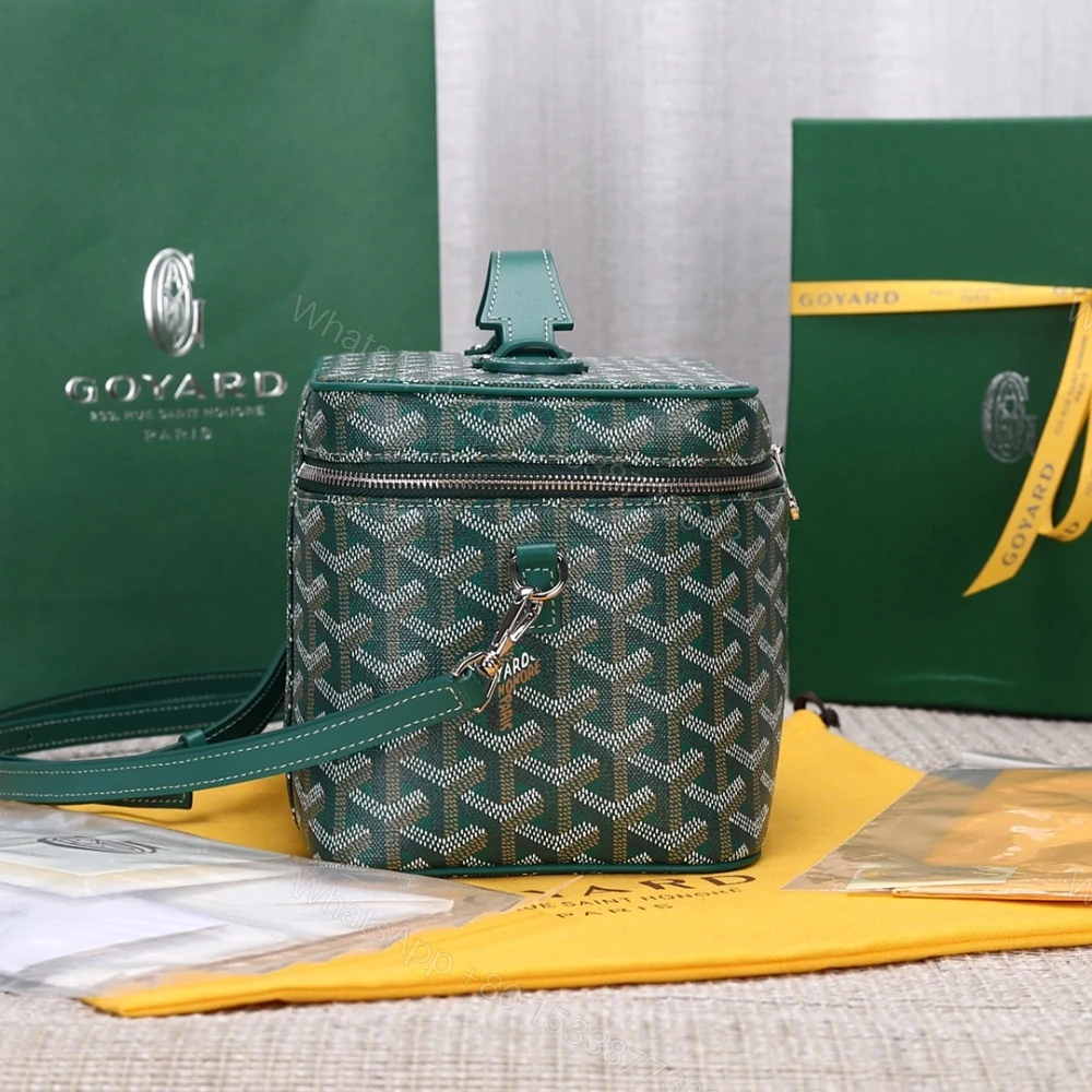 View 4 of 高仿Goyard*Muse系列MUSEVA7單價盒子包綠色免檢版
