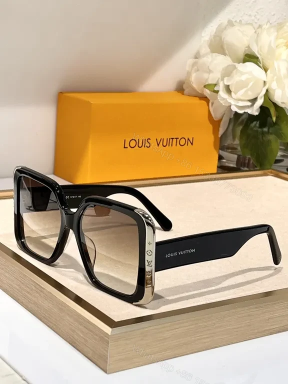 View 7 of Louis Vuitton Oversized Square Sunglasses - Premium Acetate, UV400 Protection