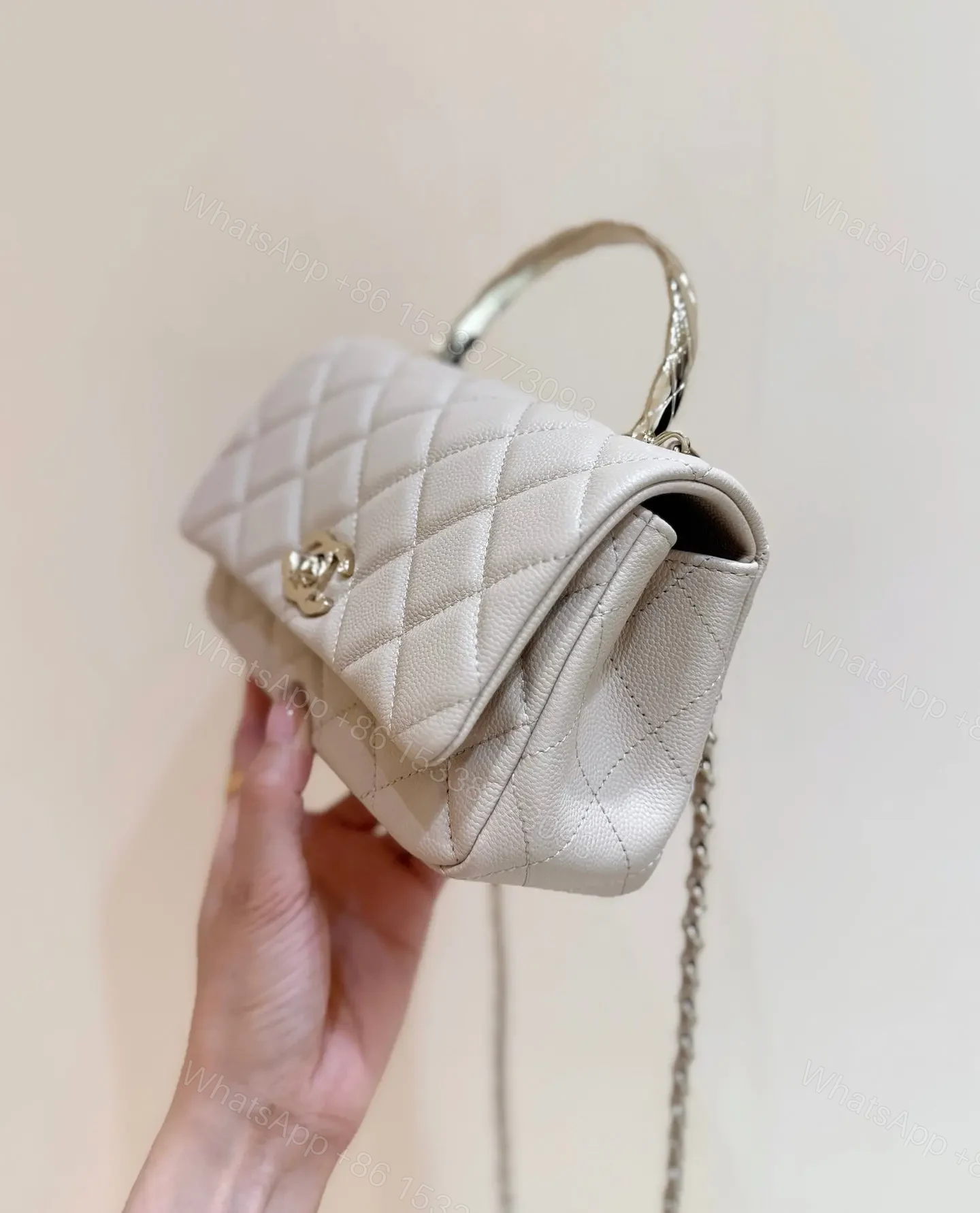 View 3 of Chanel Nano Coco Handle bag Gold Hardware