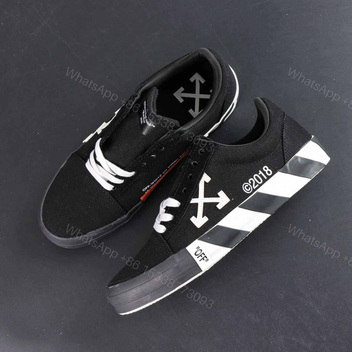 View 8 of Off White Low Vulcanised Black White 2018