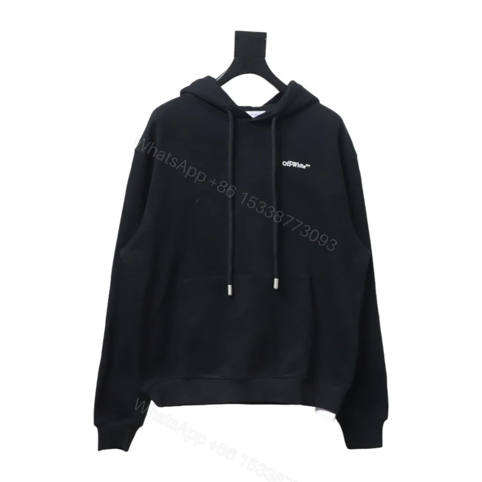 View 2 of Off-White White Embroidered Arrow Hoodie