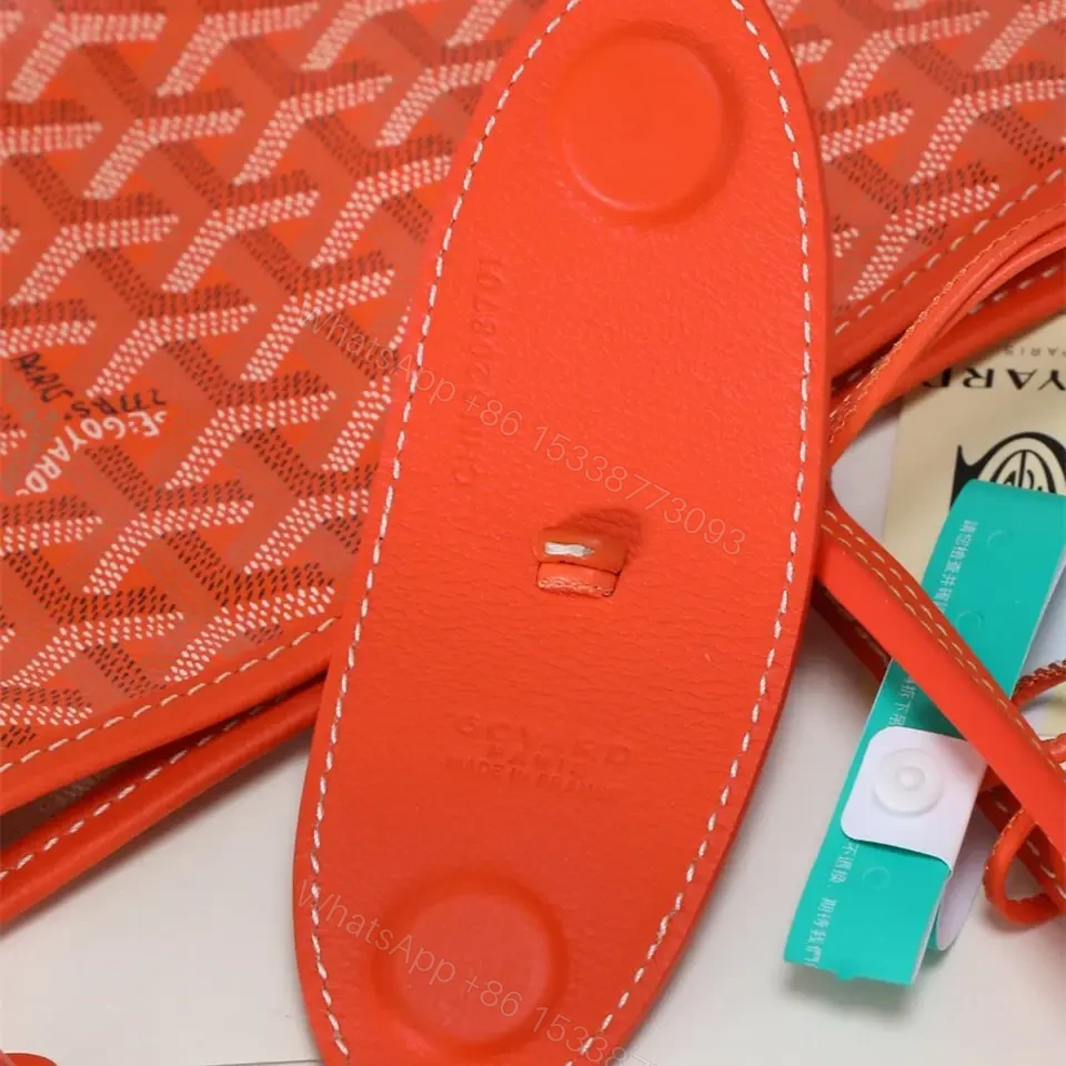View 9 of 高仿Goyard*STLOUIP8滿印Tote手提袋橙色免檢版小號
