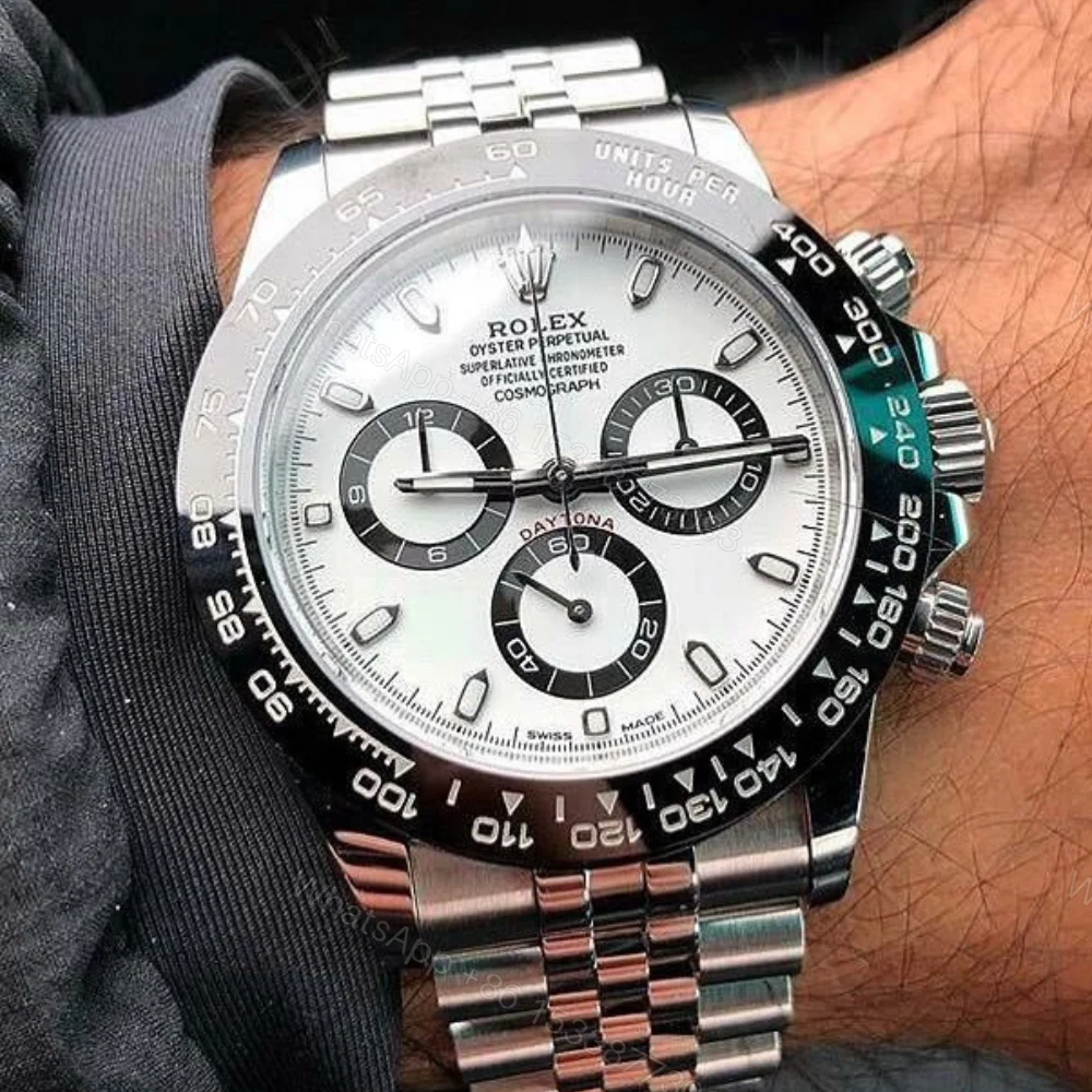 Rolex Daytona White Gold Steel Watches — view 1