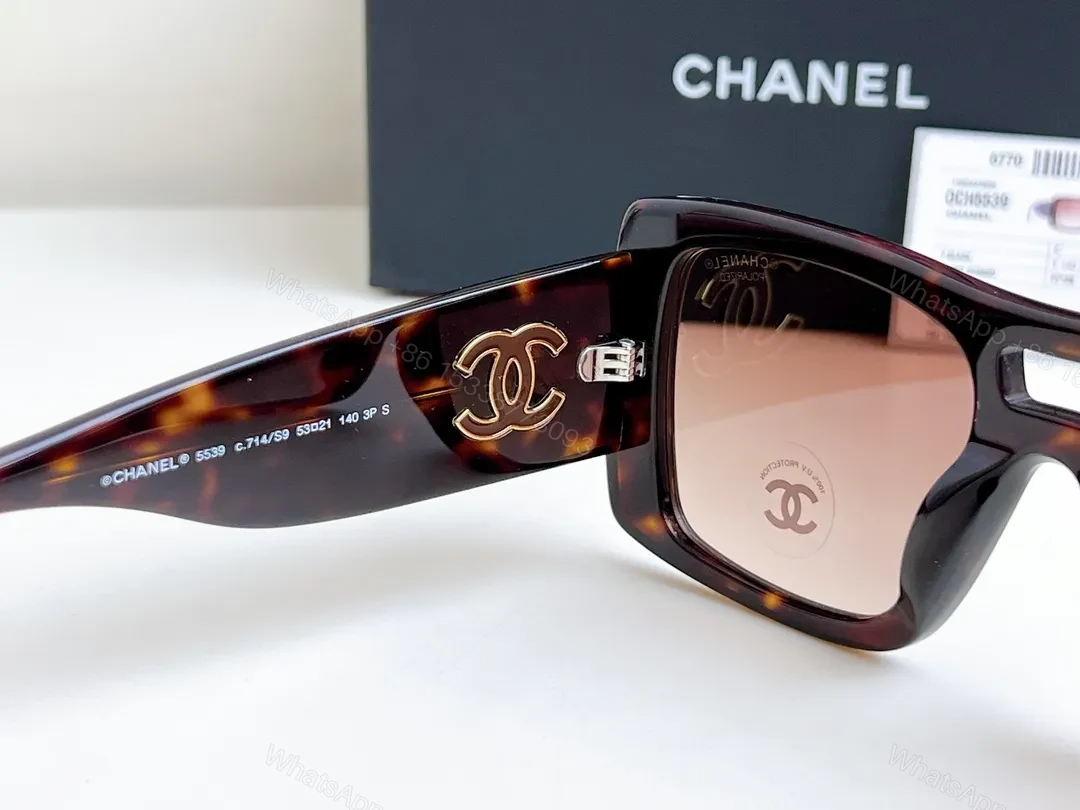 View 3 of Bold Tortoise Acetate Oversized Sunglasses with Gold Logo Details