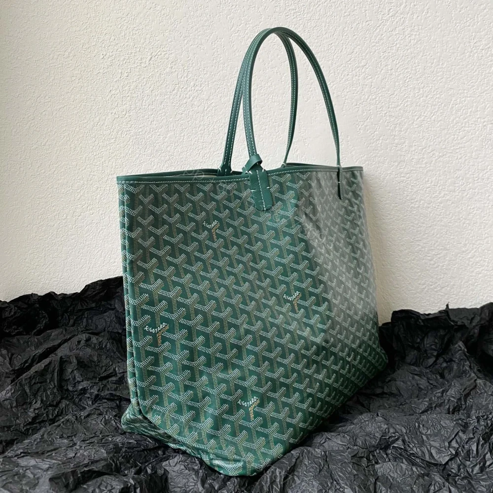 View 3 of 高仿Goyard*STLOUI1滿印Tote媽咪袋綠色大號免檢版