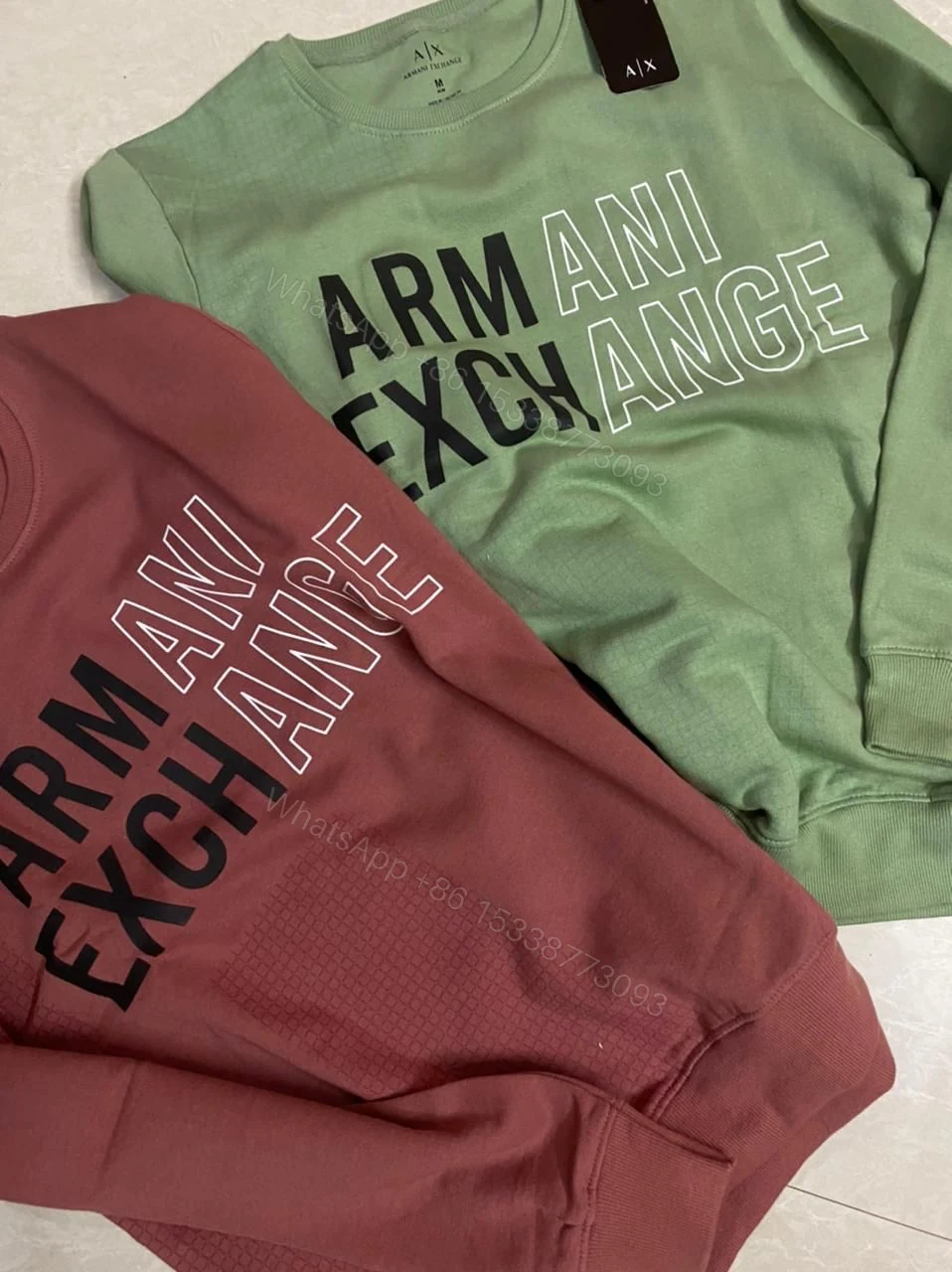 View 2 of FIRST COPY ARMANI EXCLUSIVE ROUND NECK SWEATSHIRT