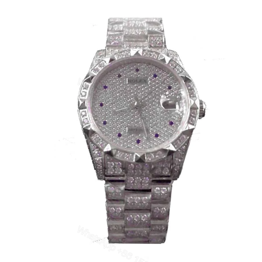 Rolex Datejust II Super Clone : Iced Out Diamond Bezel Pave Dial 41mm — view 1