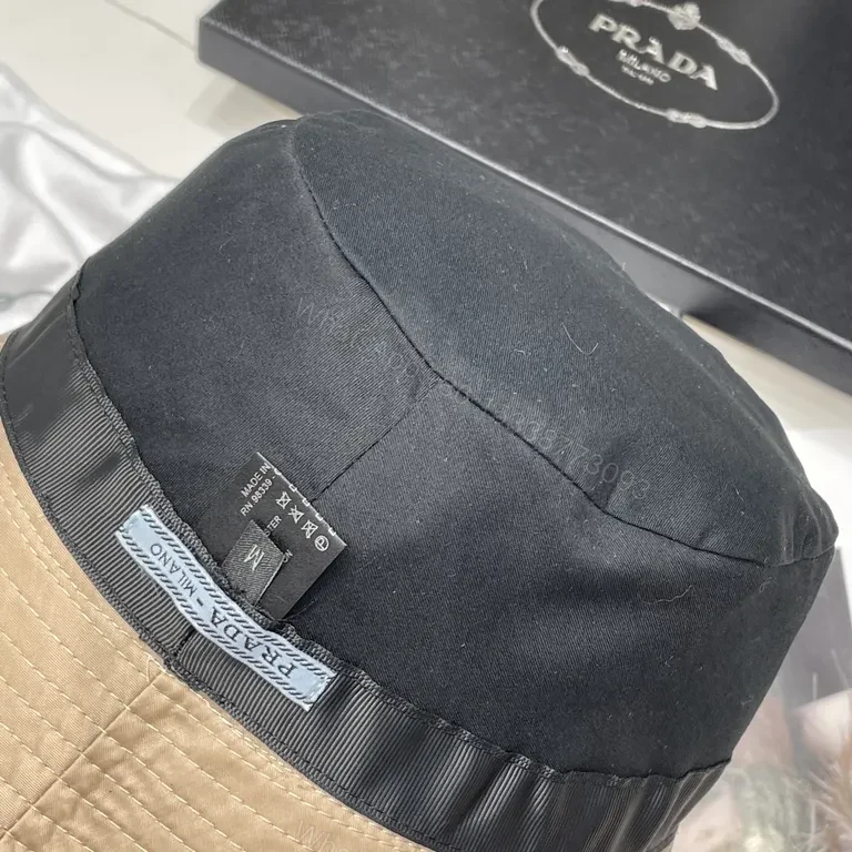 View 4 of Sand-Beige Prada Nylon Bucket Hat: Everyday Luxury