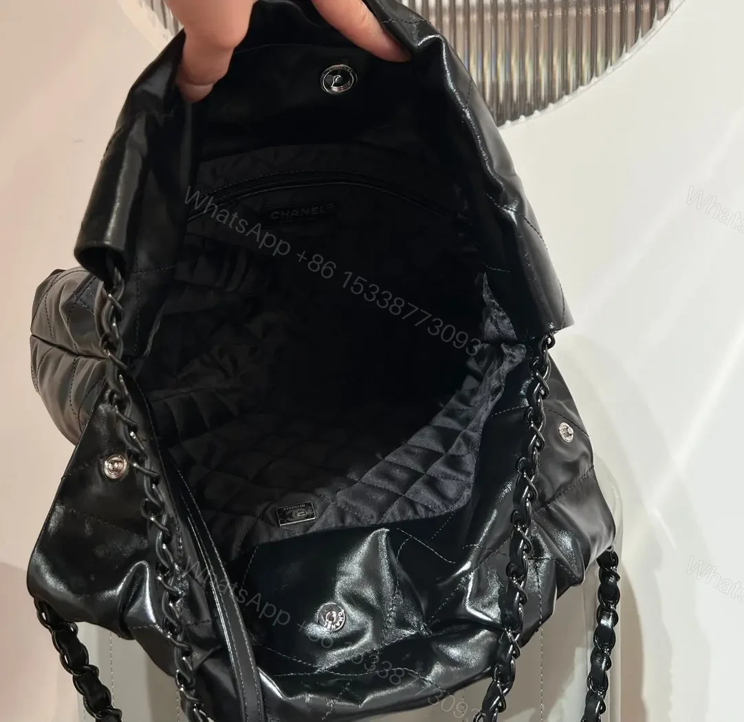 View 4 of Chanel 22 Bag Black with Black Hardware
