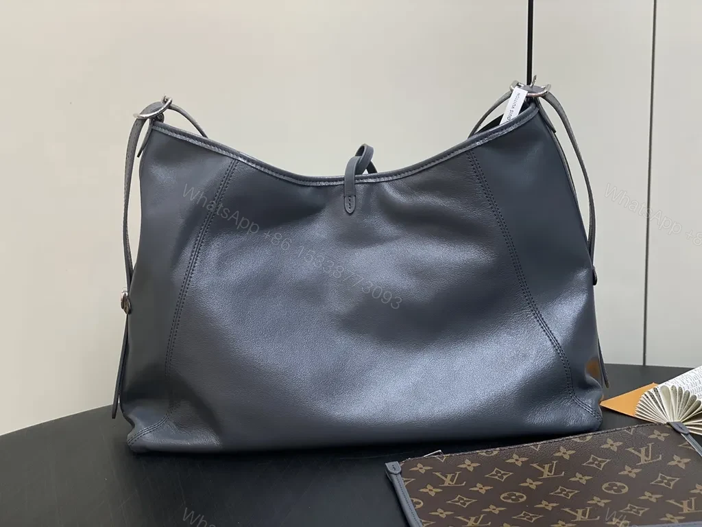 View 5 of Graphite Leather Modern Hobo: Luxury Everyday Carry bag