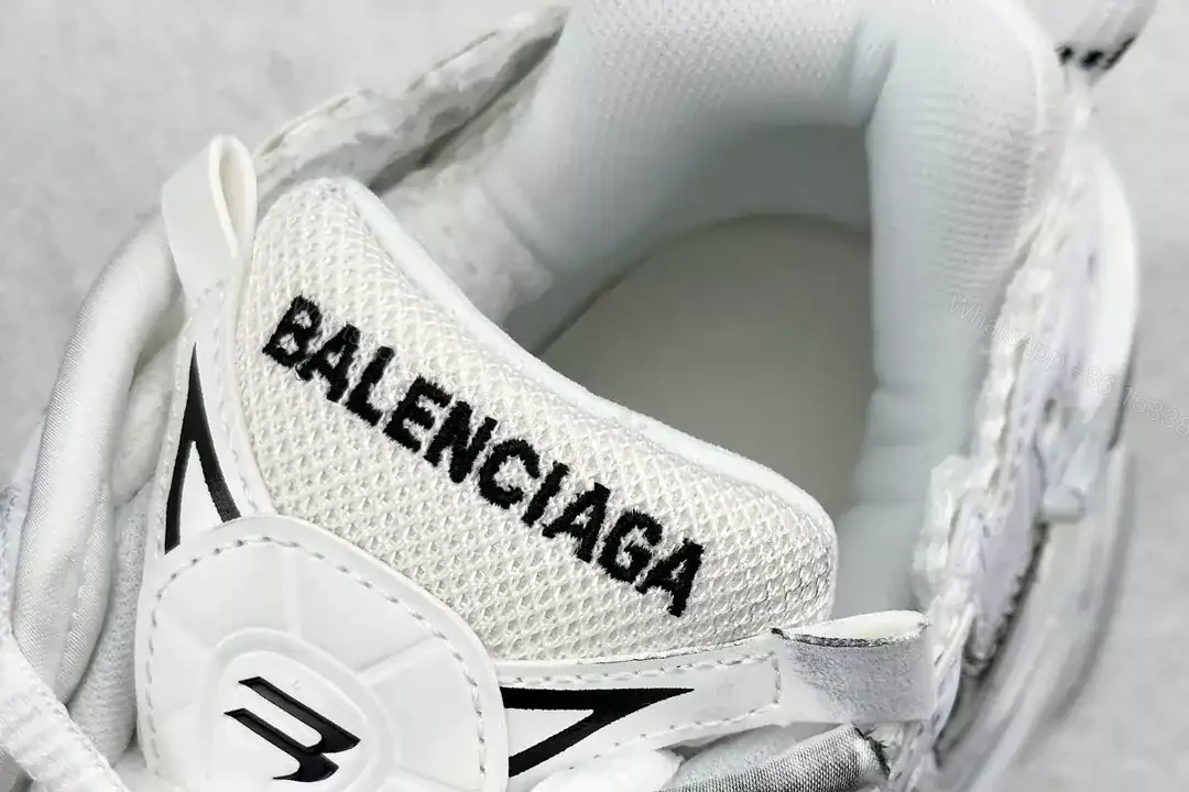 View 7 of BALENCIAGA RUNNER GRADIENT SNEAKER IN WHITE AND BLACK POLYURETHANE AND POLYESTER – BB265