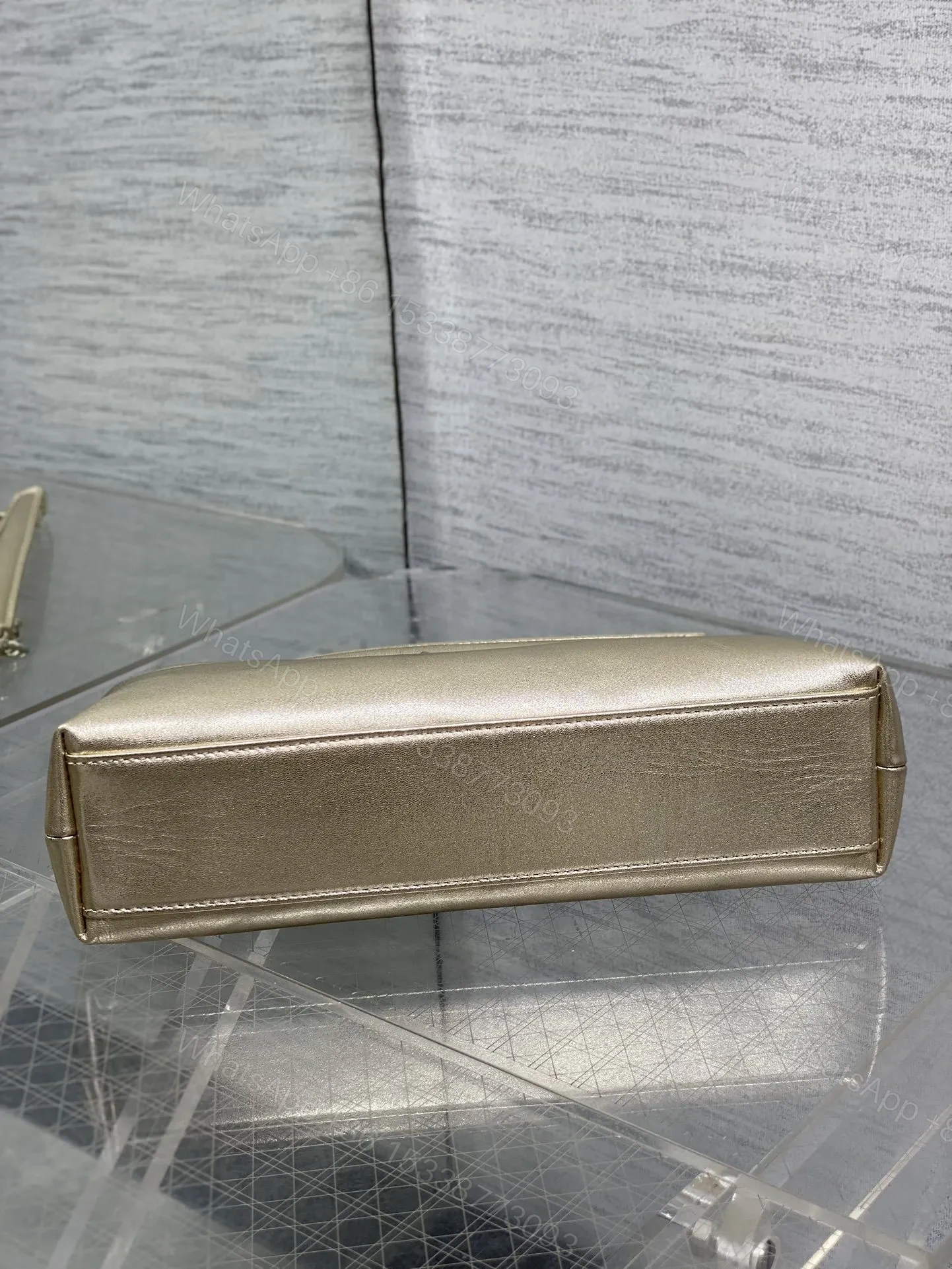 View 7 of Dior Bow Bag Gold Lambskin