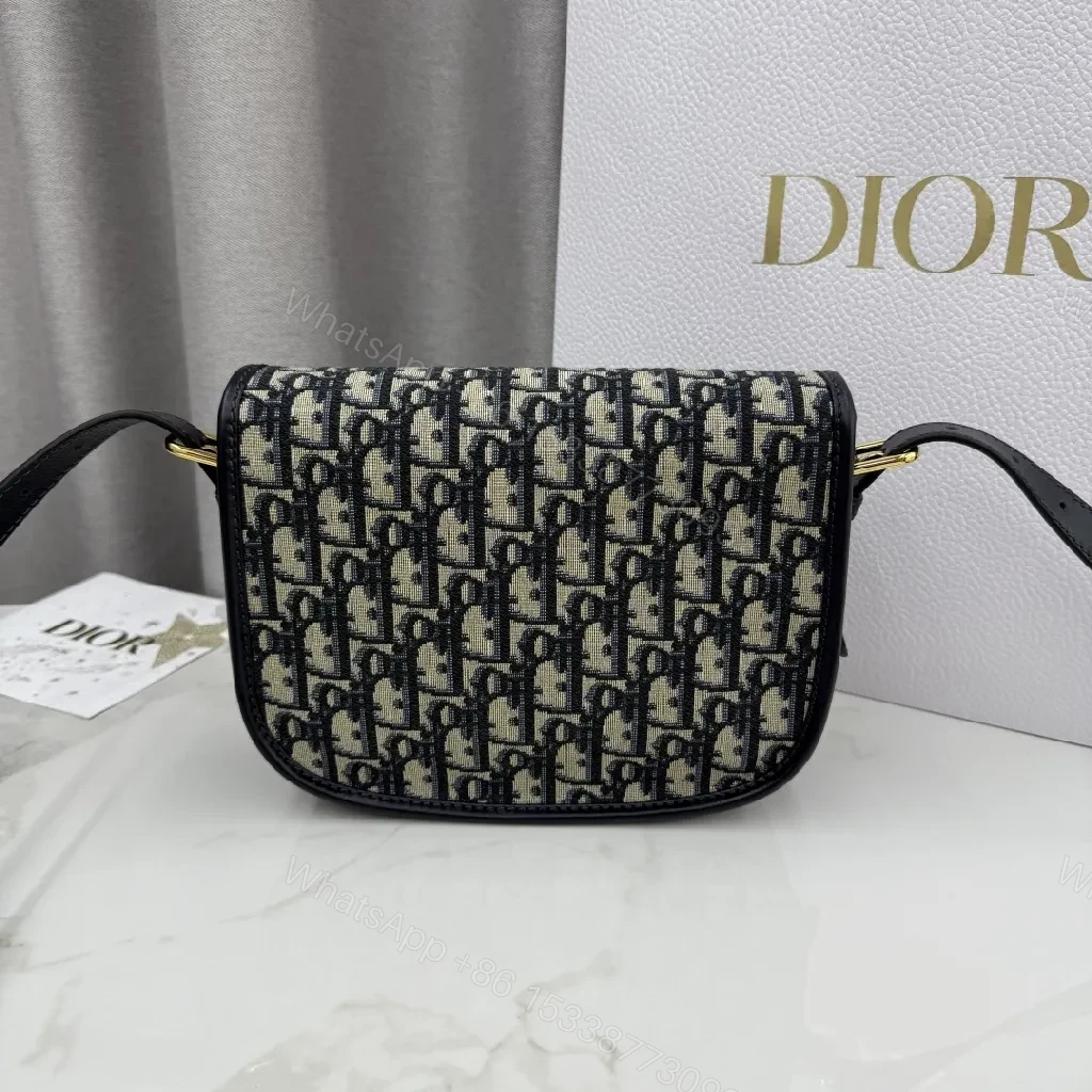 View 8 of Monochrome Canvas Crossbody: Luxe Pattern, Gold Hardware