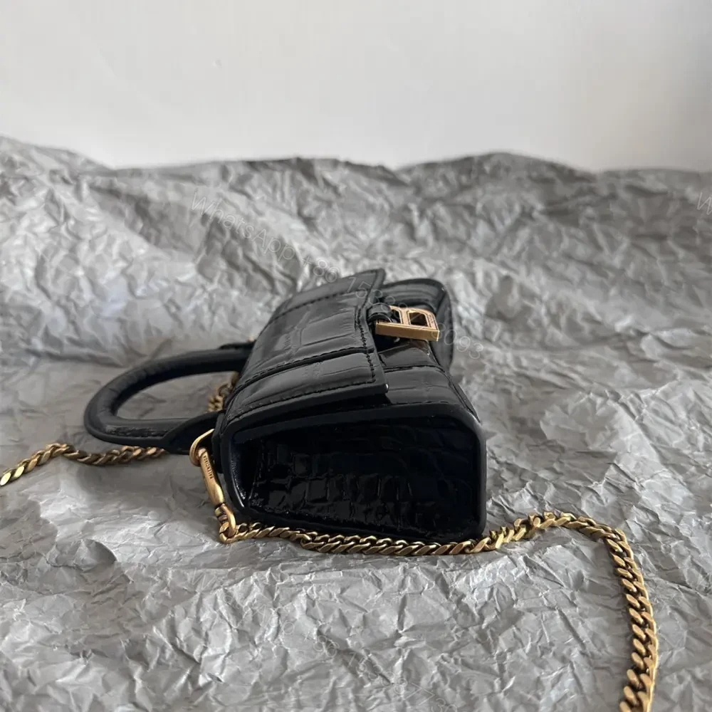 View 6 of 高仿Balenciaga*Nano系列迷你沙漏包黑色