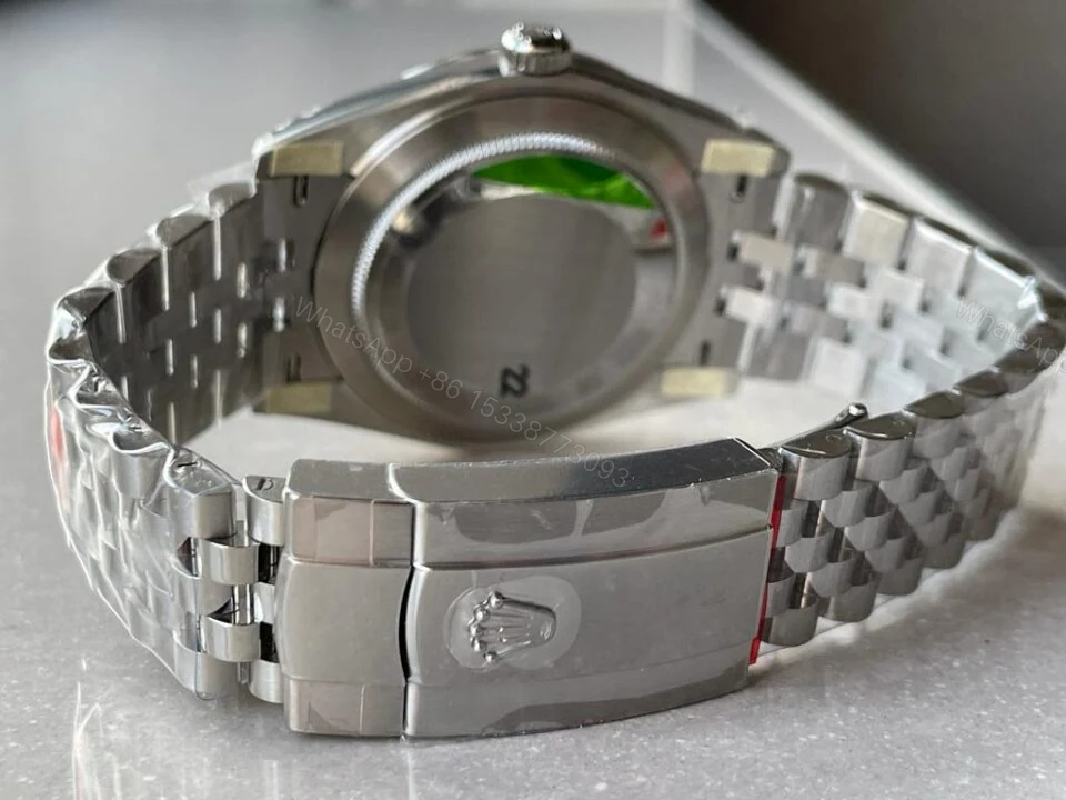 View 9 of VSF Factory 1:1 Rolex Datejust 41mm 126334 904L SS Fluted Bezel Patterned Green MOTIF Dial VS3235