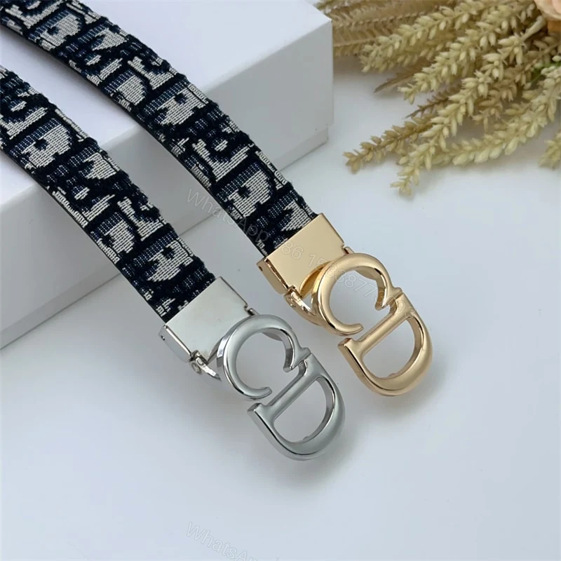 View 6 of DIOR 30 MONTAIGNE REVERSIBLE BELT BLUE IN GOLD 20MM