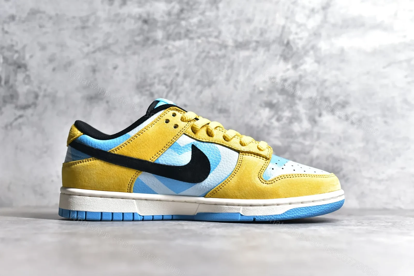 View 3 of Nike SB Dunk Low x Powerpuff Girls Yellow Blue Replica