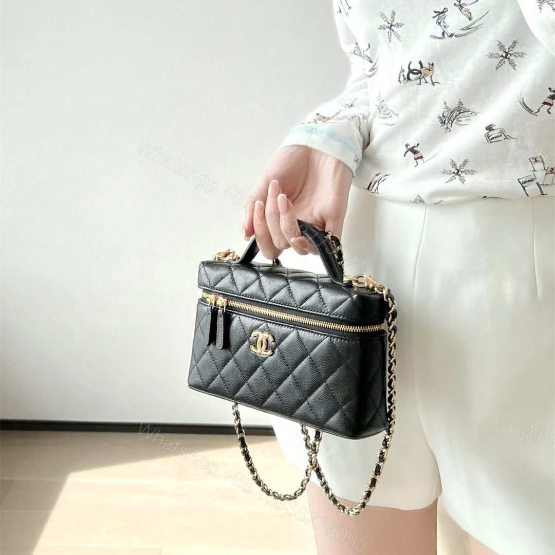 View 24 of 高仿Chanel*26C系列AP5020荔枝紋牛皮盒子包黑色免檢版