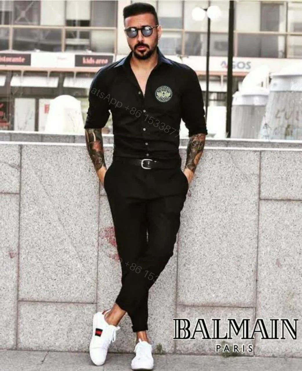 View 9 of FIRST COPY BALMAIN ORIGINAL COTTON 2026 SUMMER COLLECTION SHIRT