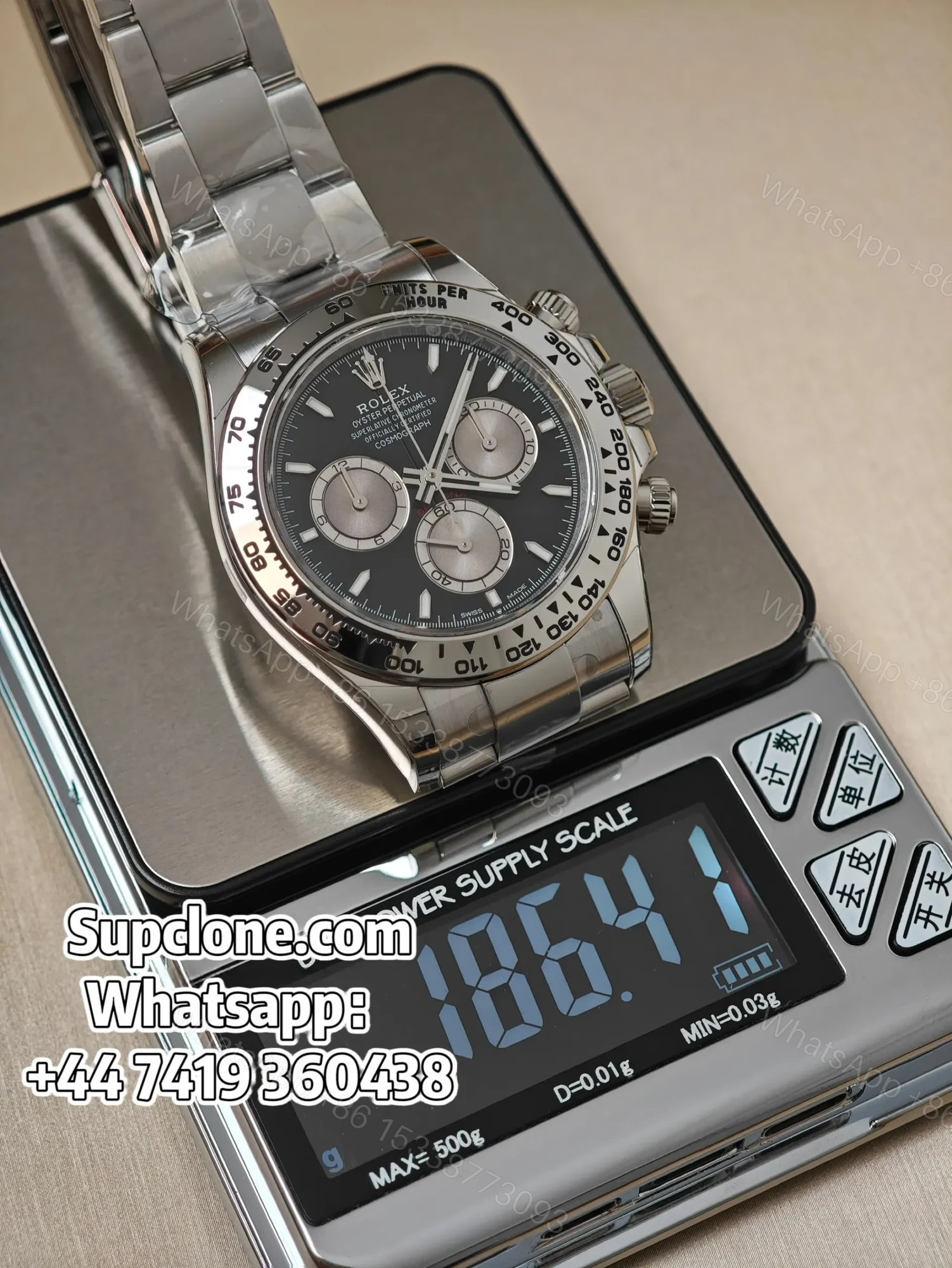 View 13 of Rolex Daytona Super Clone M126509-0001 Black Dial 4131 Movement